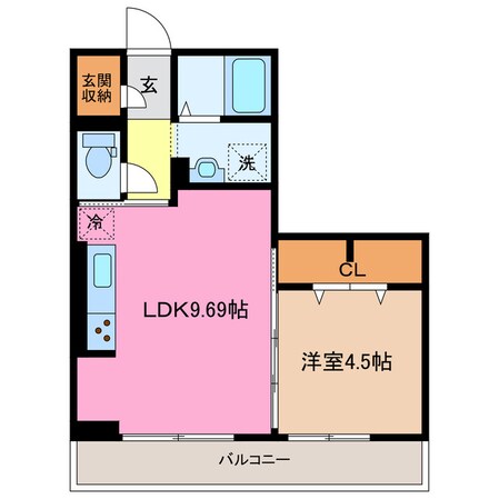 大矢知駅 徒歩15分 2階の物件間取画像